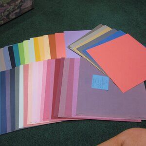 62 Sheets 12x12 Bright Textured Weave Cardstock